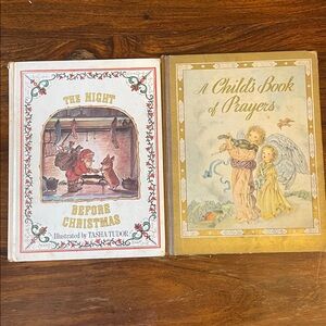 Set 2 books : Night Before Christmas Tasha Tudor + Child’s Book of Prayers Masha